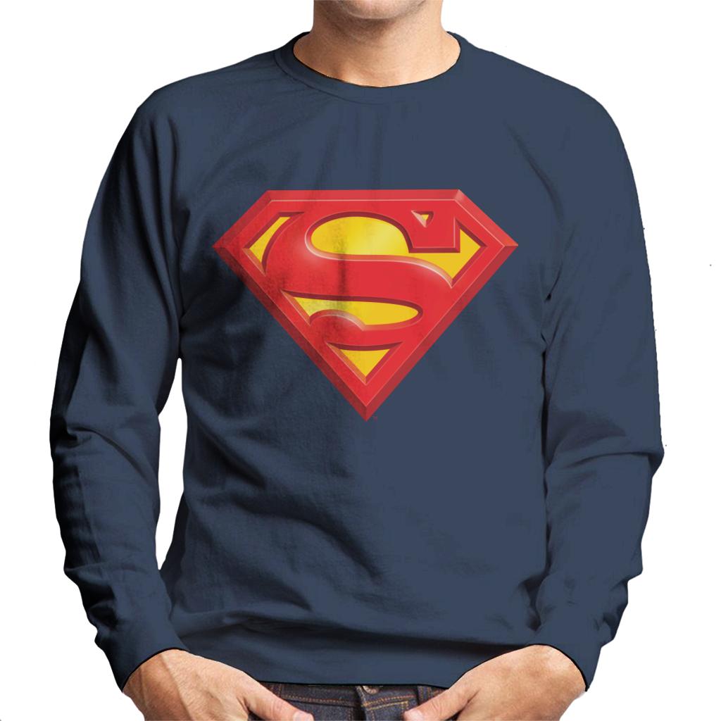 Superman Classic Logo Men's Sweatshirt-ALL + EVERY