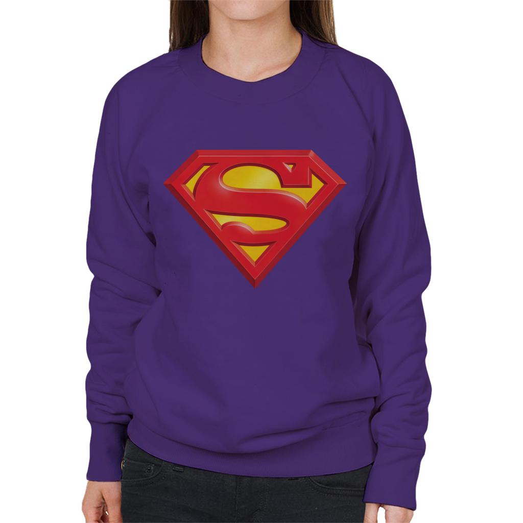 Superman Classic Logo Women s Sweatshirt All Every ALL EVERY