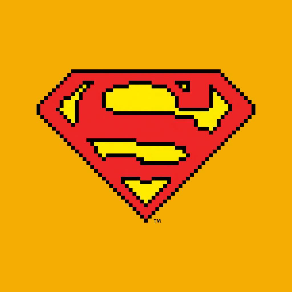 Superman Pixelated Logo Kid's T-Shirt-ALL + EVERY