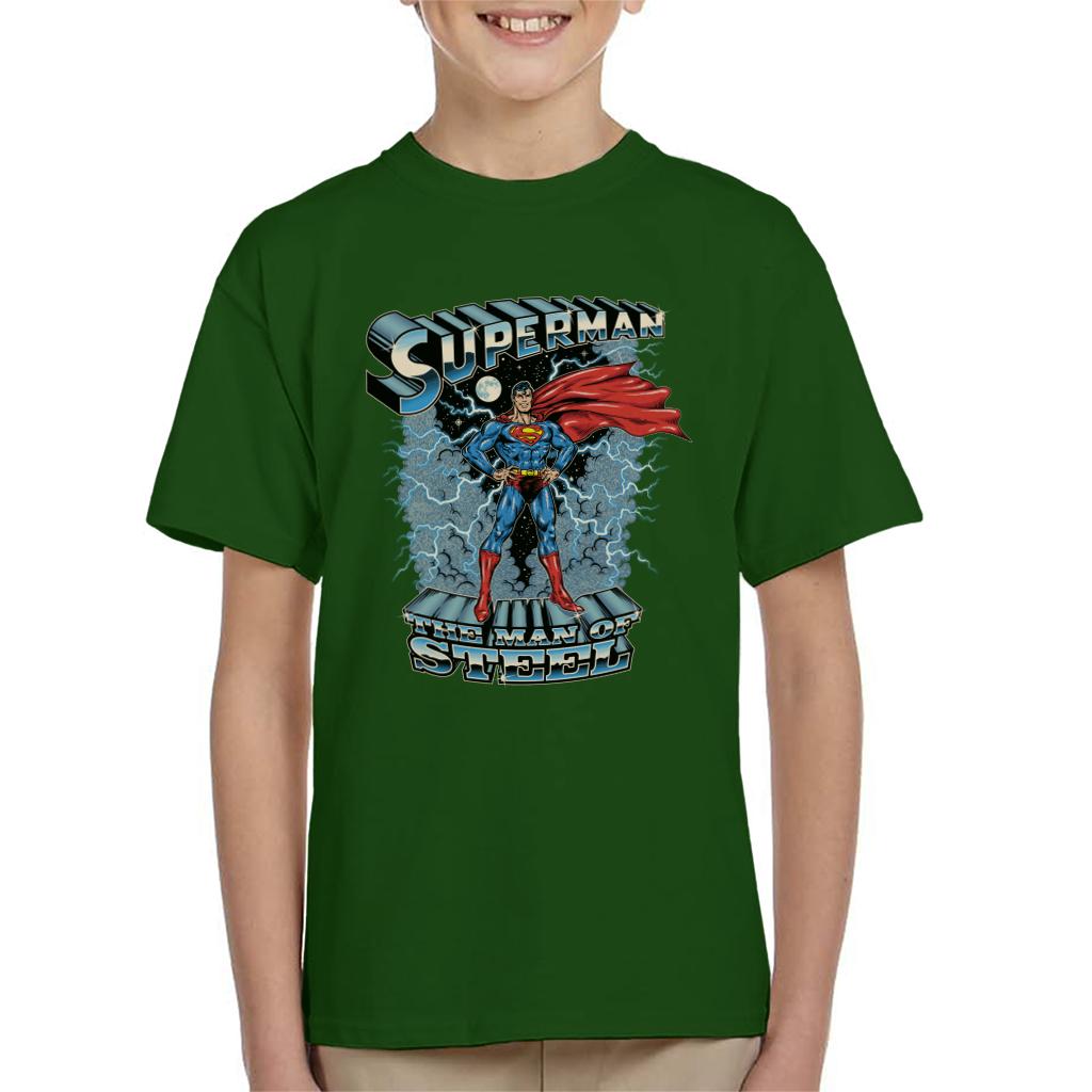 Superman The Man Of Steel Kid's T-Shirt-ALL + EVERY