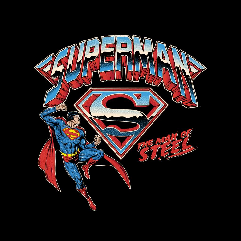 Superman Logo The Man Of Steel Men's T-Shirt-ALL + EVERY