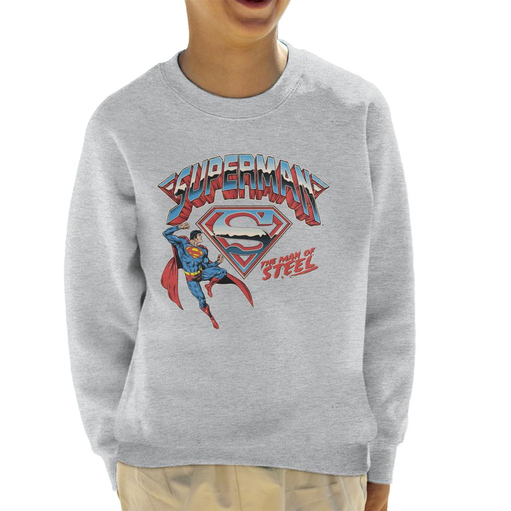 Superman Logo The Man Of Steel Kid's Sweatshirt-ALL + EVERY