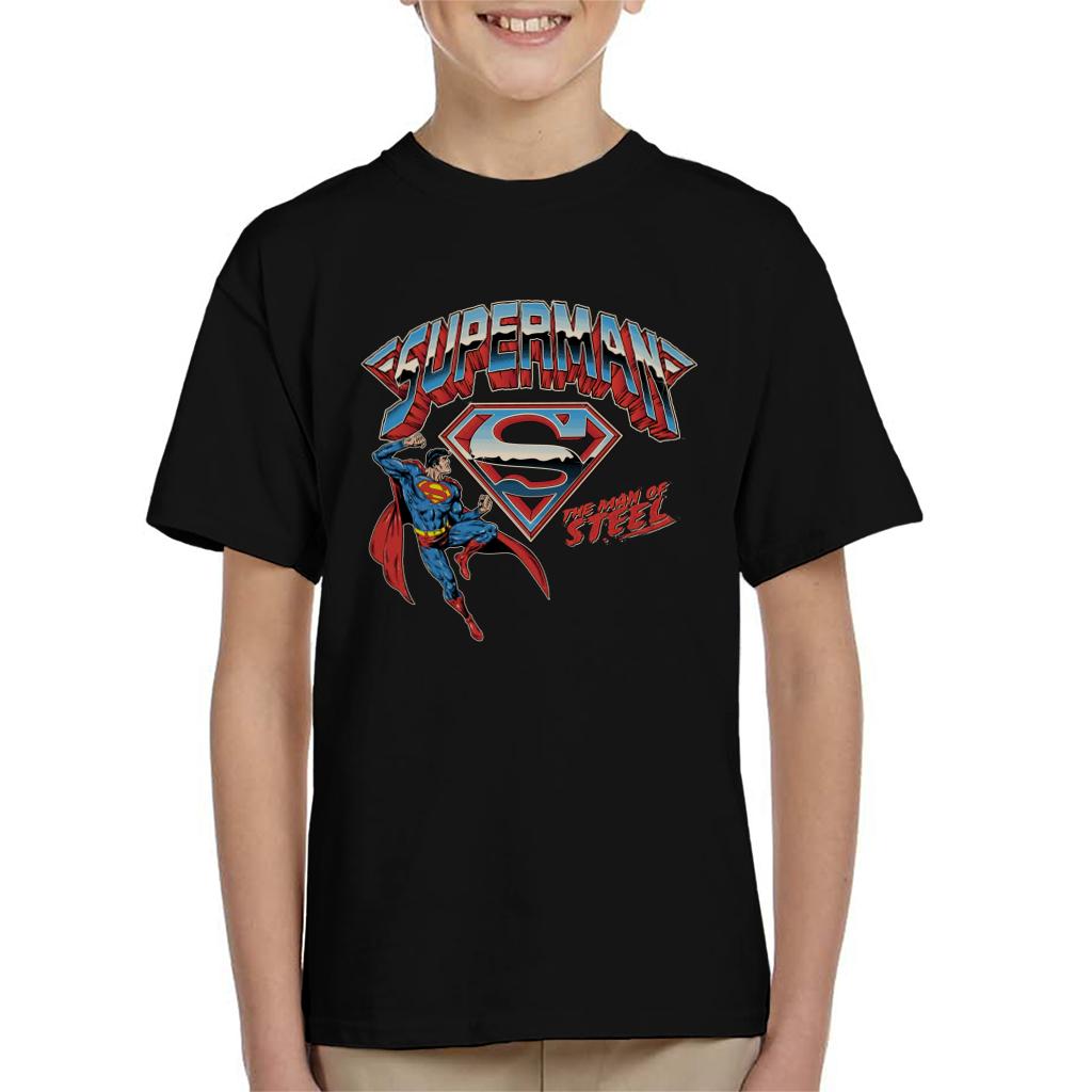 Superman Logo The Man Of Steel Kid's T-Shirt-ALL + EVERY