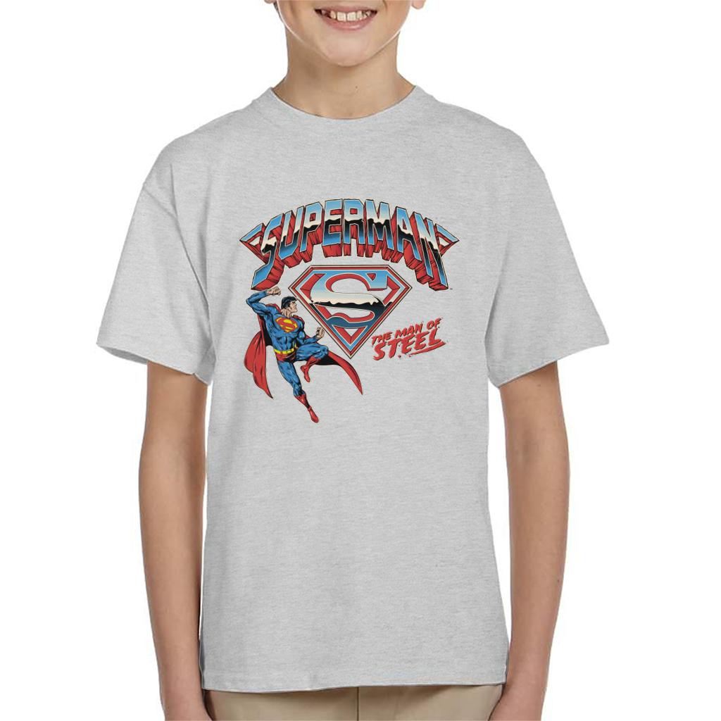 Superman Logo The Man Of Steel Kid's T-Shirt-ALL + EVERY