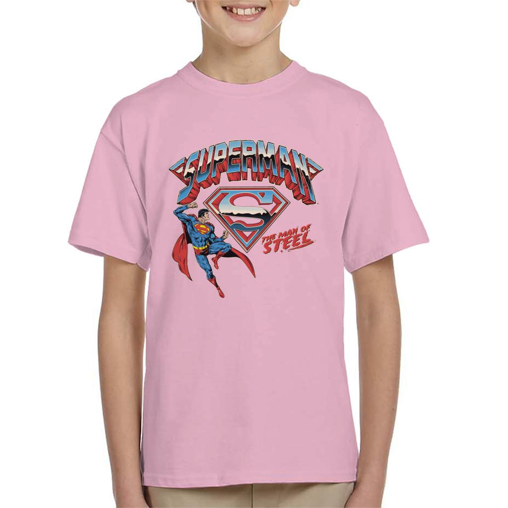 Superman Logo The Man Of Steel Kid's T-Shirt-ALL + EVERY