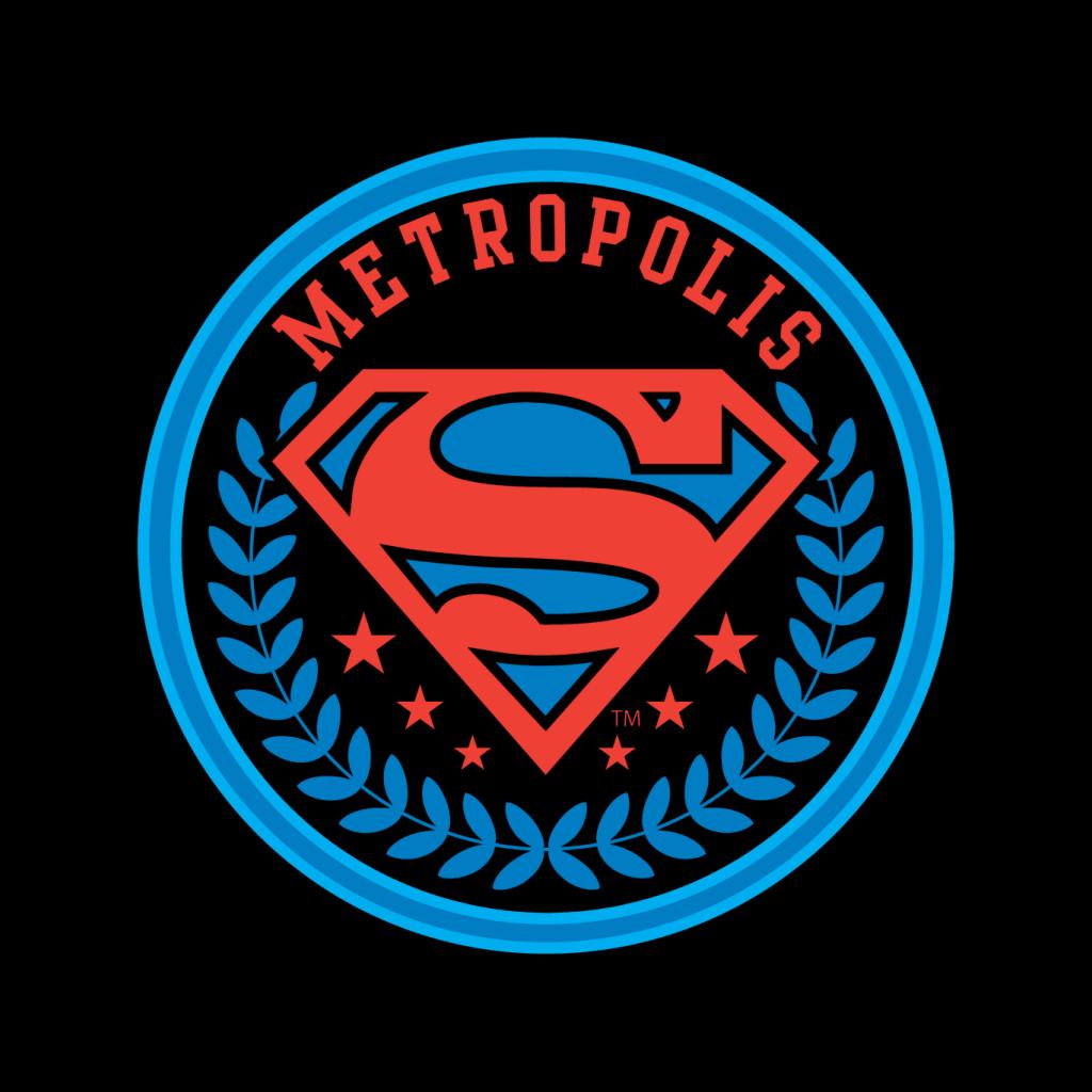 Superman Comic Metropolis Logo Men's T-Shirt-ALL + EVERY