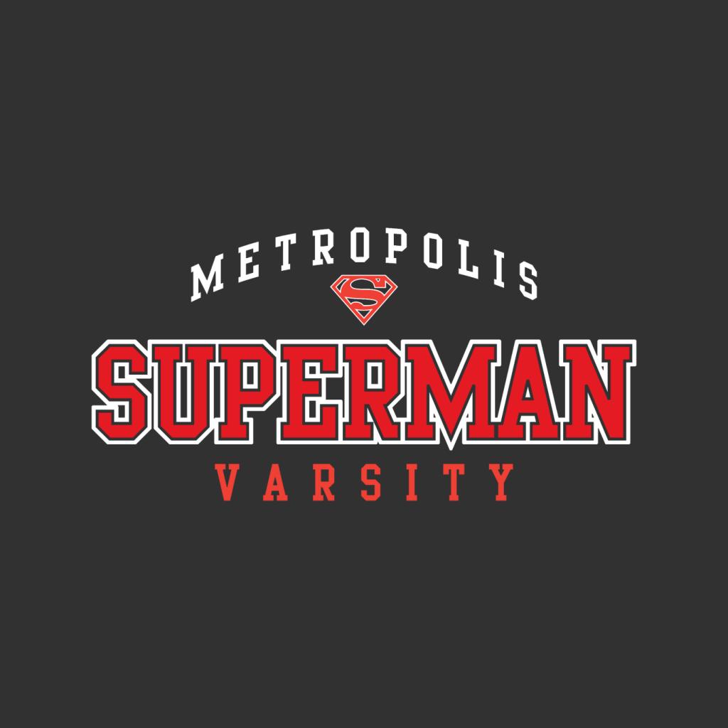 Superman Metropolis Varsity Logo Women's Hooded Sweatshirt-ALL + EVERY