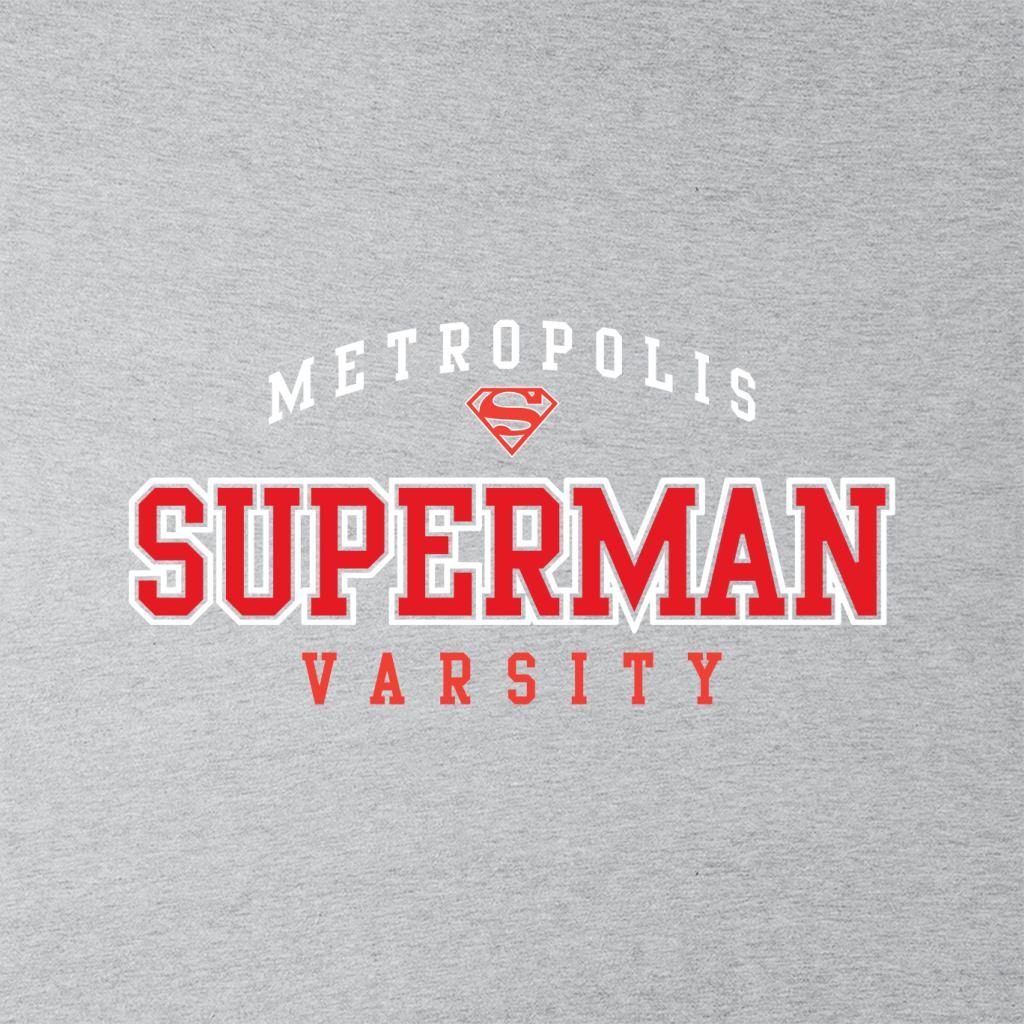 Superman Metropolis Varsity Logo Men's Hooded Sweatshirt-ALL + EVERY