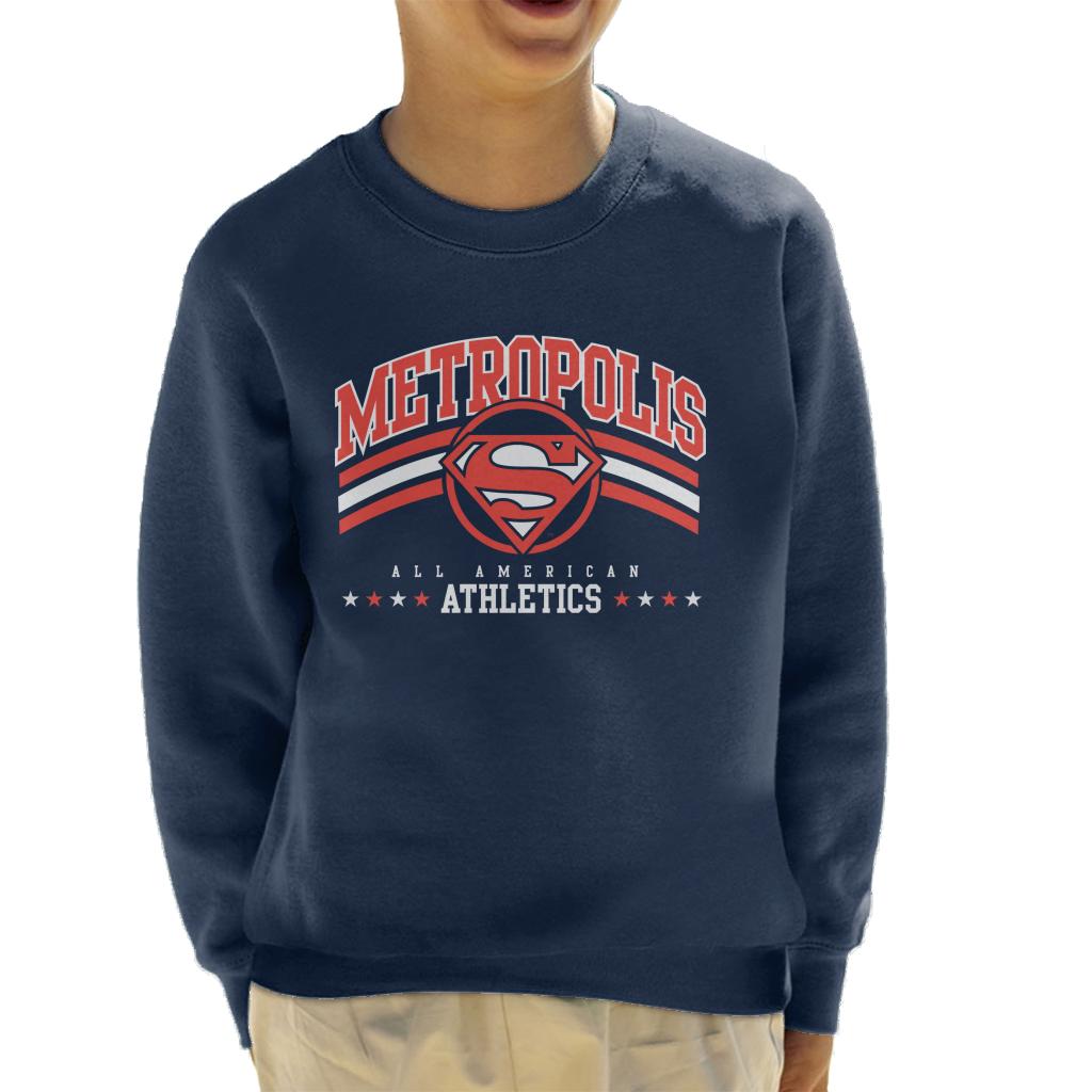 Superman Metropolis All American Athletics Kid's Sweatshirt-ALL + EVERY