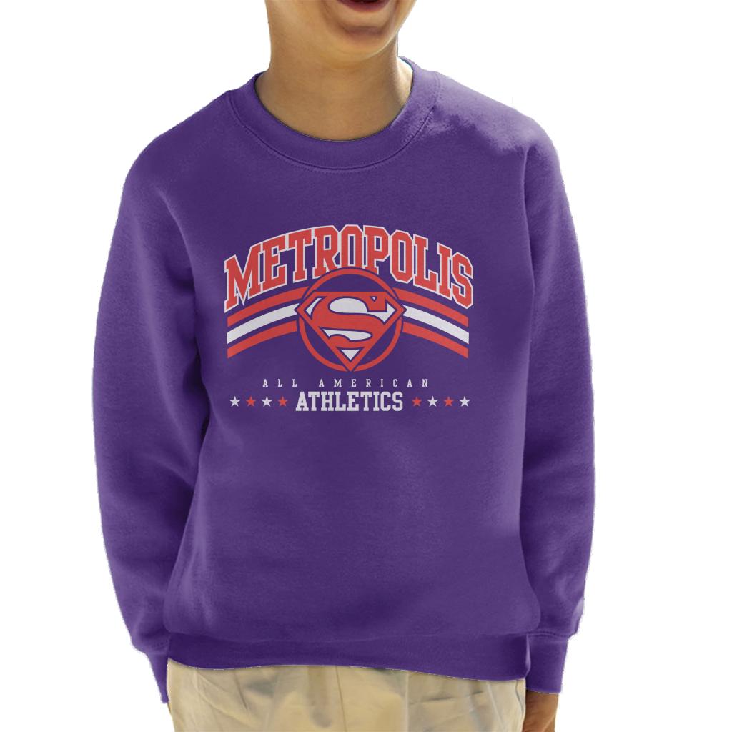 Superman Metropolis All American Athletics Kid's Sweatshirt-ALL + EVERY