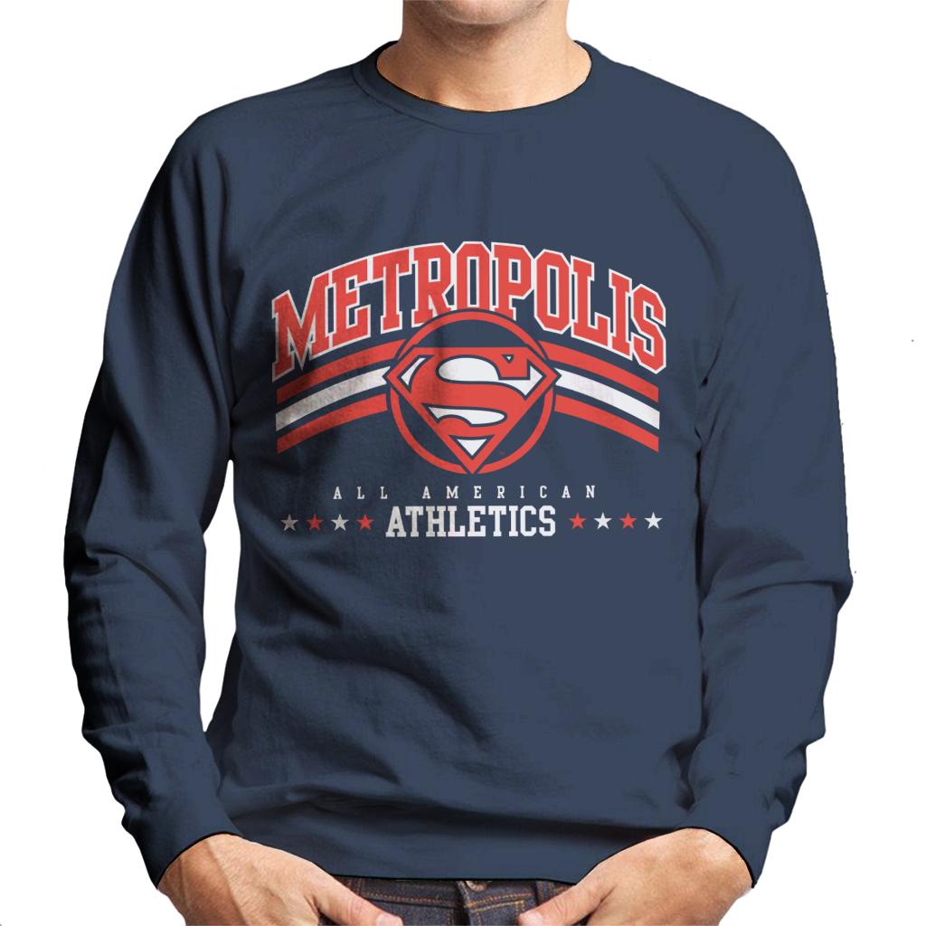 Superman Metropolis All American Athletics Men's Sweatshirt-ALL + EVERY