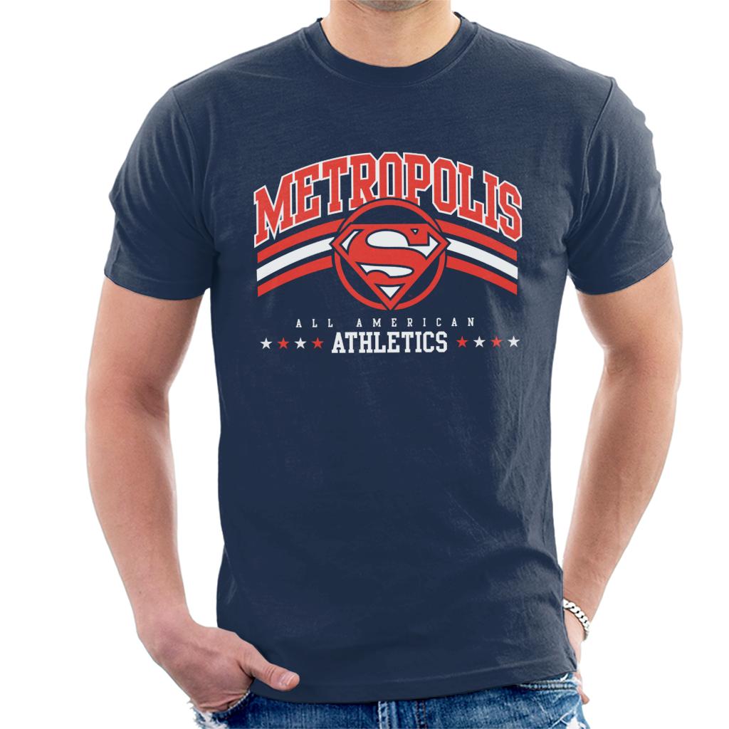 Superman Metropolis All American Athletics Men's T-Shirt-ALL + EVERY