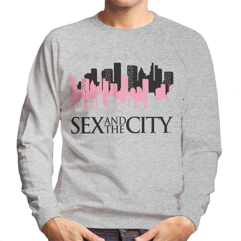 Sex and The City Logo City Lights Men's Sweatshirt-ALL + EVERY