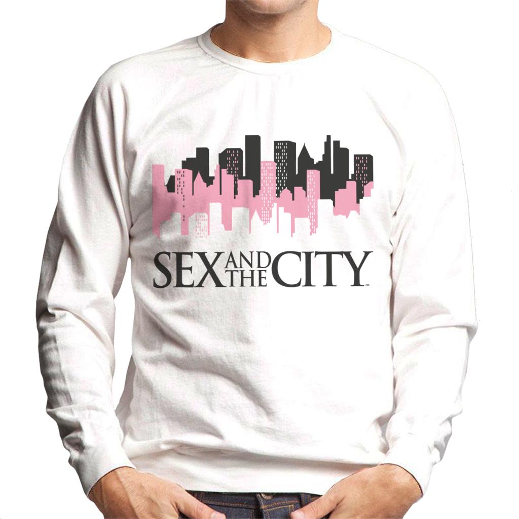 Sex and The City Logo City Lights Men's Sweatshirt-ALL + EVERY