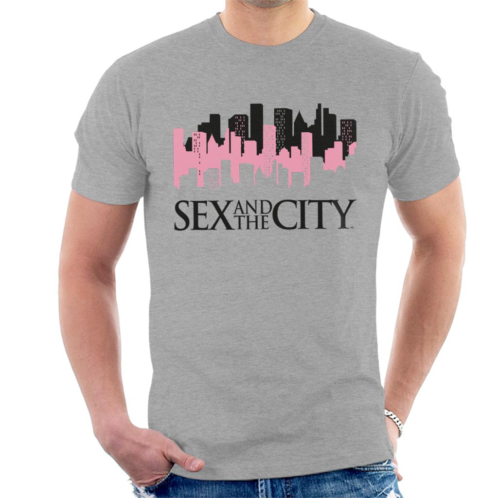 Sex and The City Logo City Lights Men's T-Shirt-ALL + EVERY