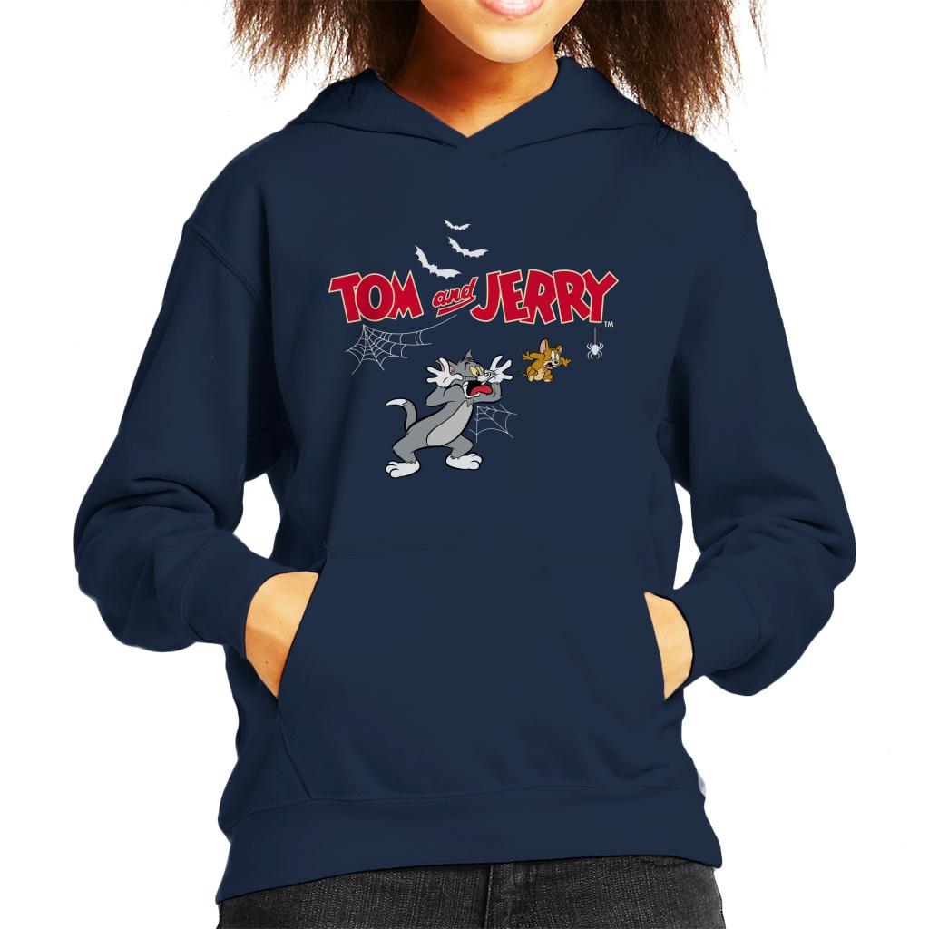 Tom and Jerry Halloween Jump Scare Kid's Hooded Sweatshirt-ALL + EVERY