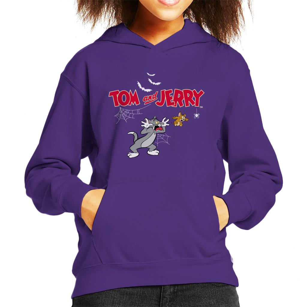 Tom and Jerry Halloween Jump Scare Kid's Hooded Sweatshirt-ALL + EVERY