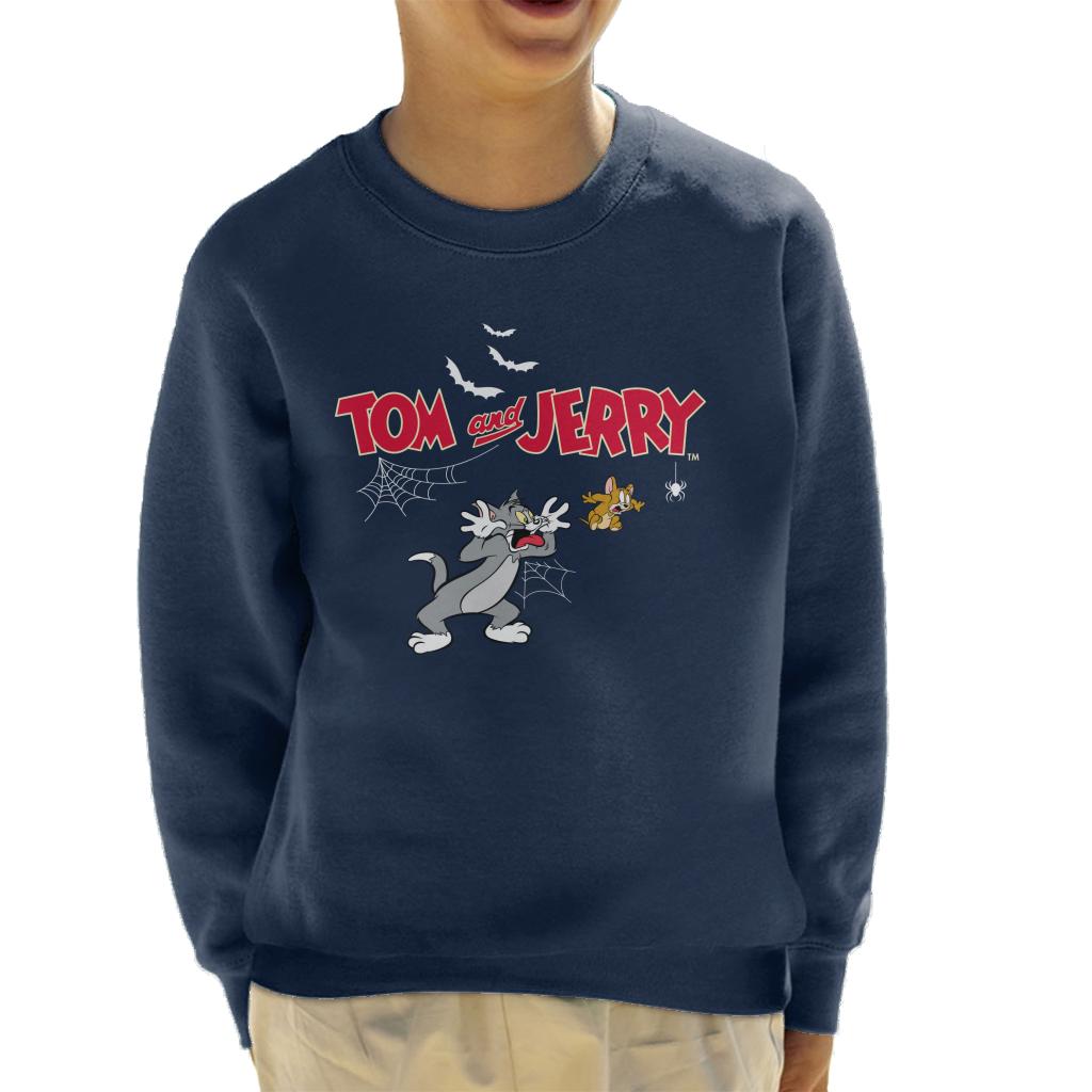 Tom and Jerry Halloween Jump Scare Kid's Sweatshirt-ALL + EVERY