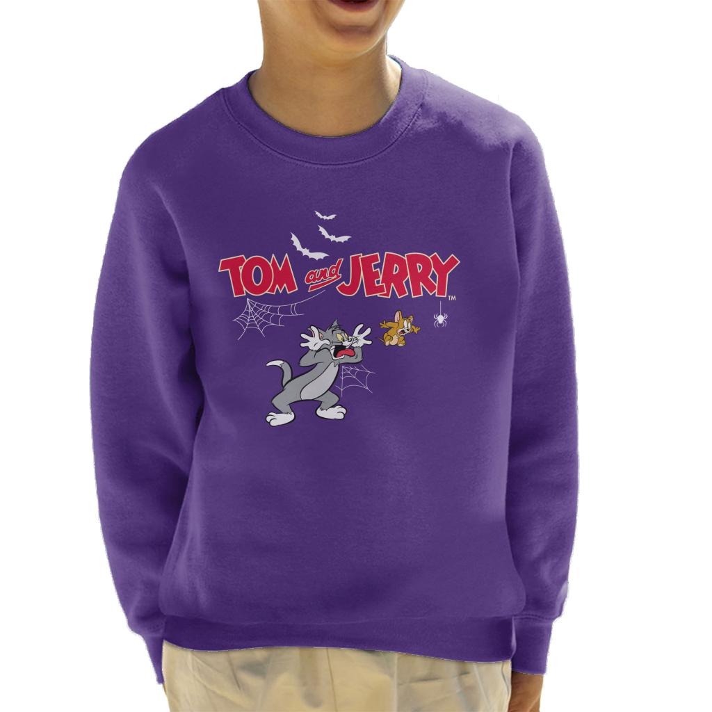 Tom and Jerry Halloween Jump Scare Kid's Sweatshirt-ALL + EVERY