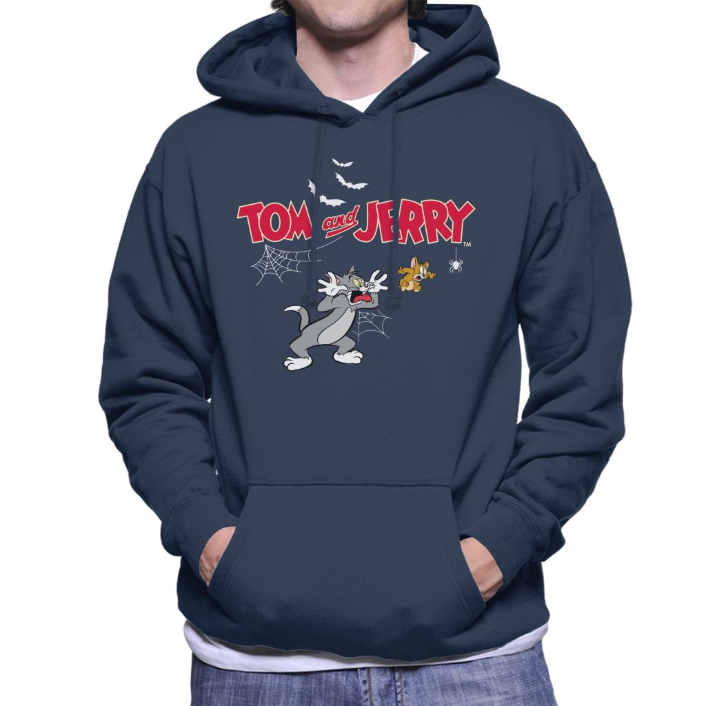 Tom and Jerry Halloween Jump Scare Men's Hooded Sweatshirt-ALL + EVERY