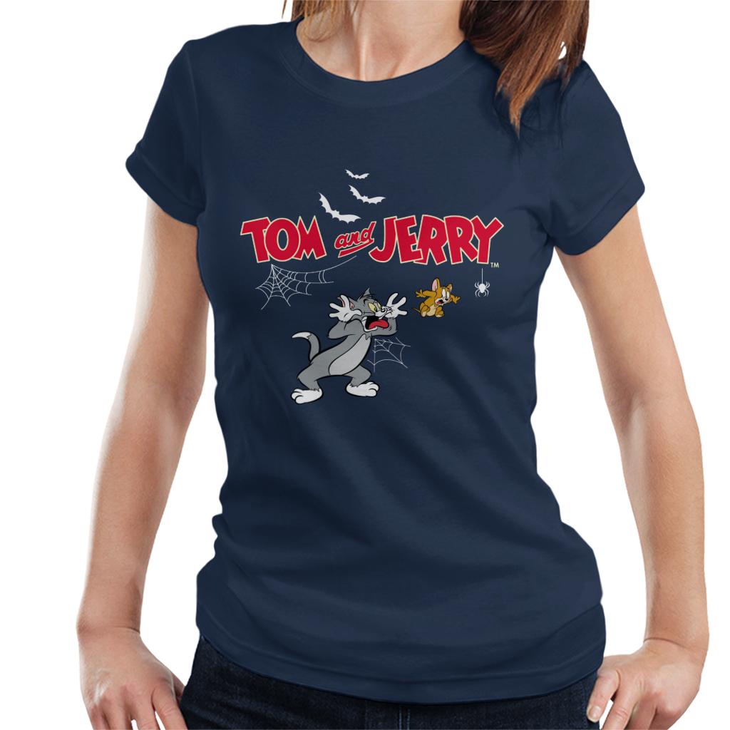 Tom and Jerry Halloween Jump Scare Women's T-Shirt-ALL + EVERY