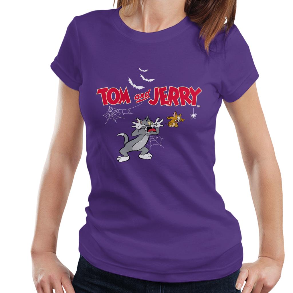 Tom and Jerry Halloween Jump Scare Women's T-Shirt-ALL + EVERY