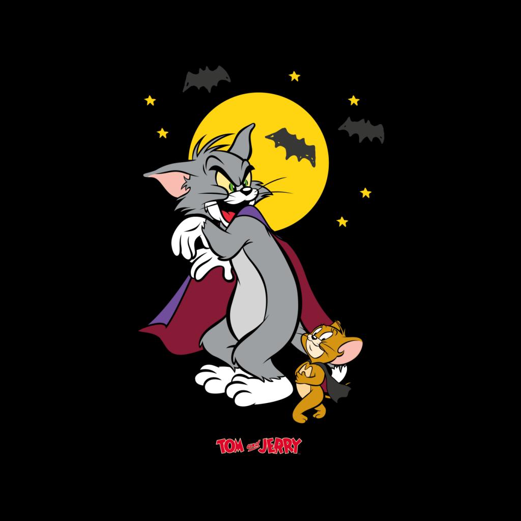 Tom and Jerry Halloween Vampires Men's T-Shirt-ALL + EVERY