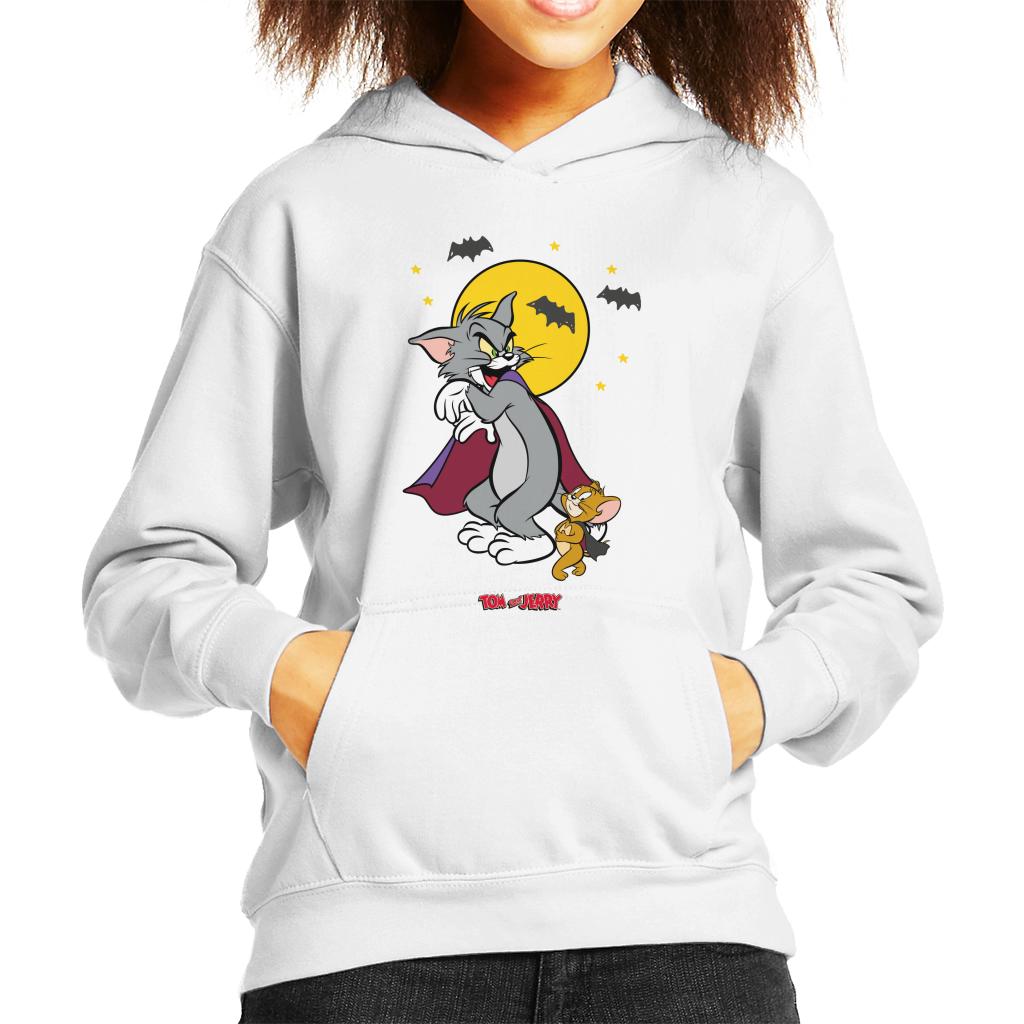 Tom and Jerry Halloween Vampires Kid's Hooded Sweatshirt-ALL + EVERY