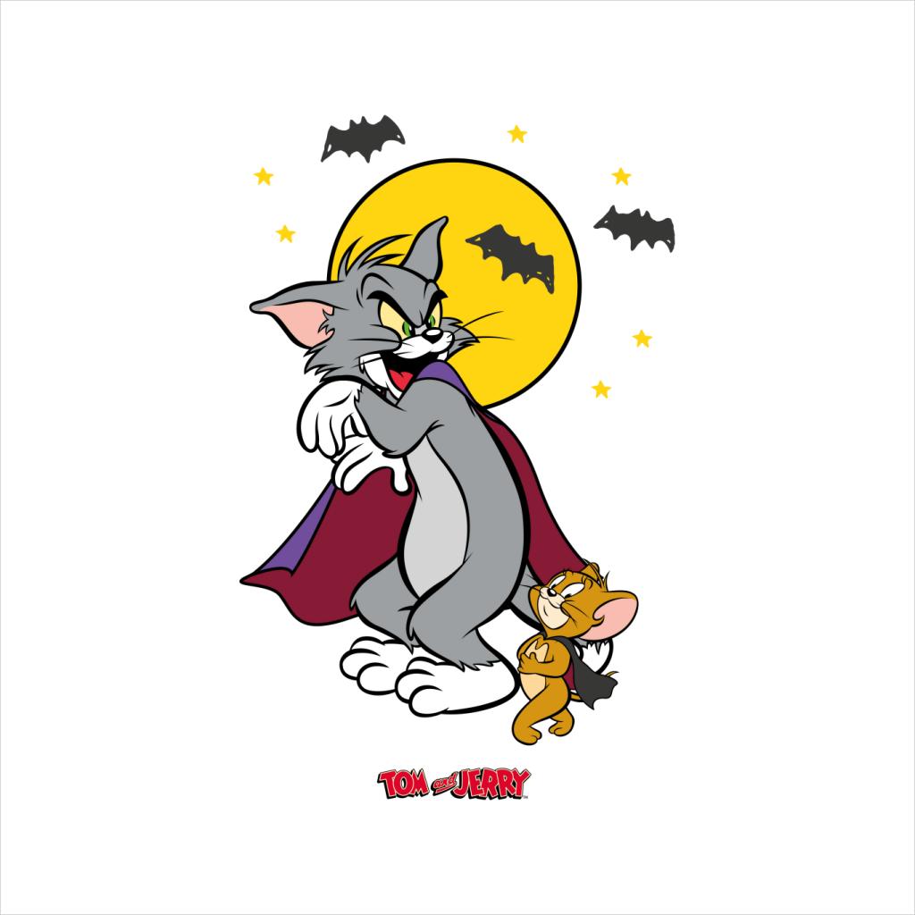 Tom and Jerry Halloween Vampires Men's Sweatshirt-ALL + EVERY