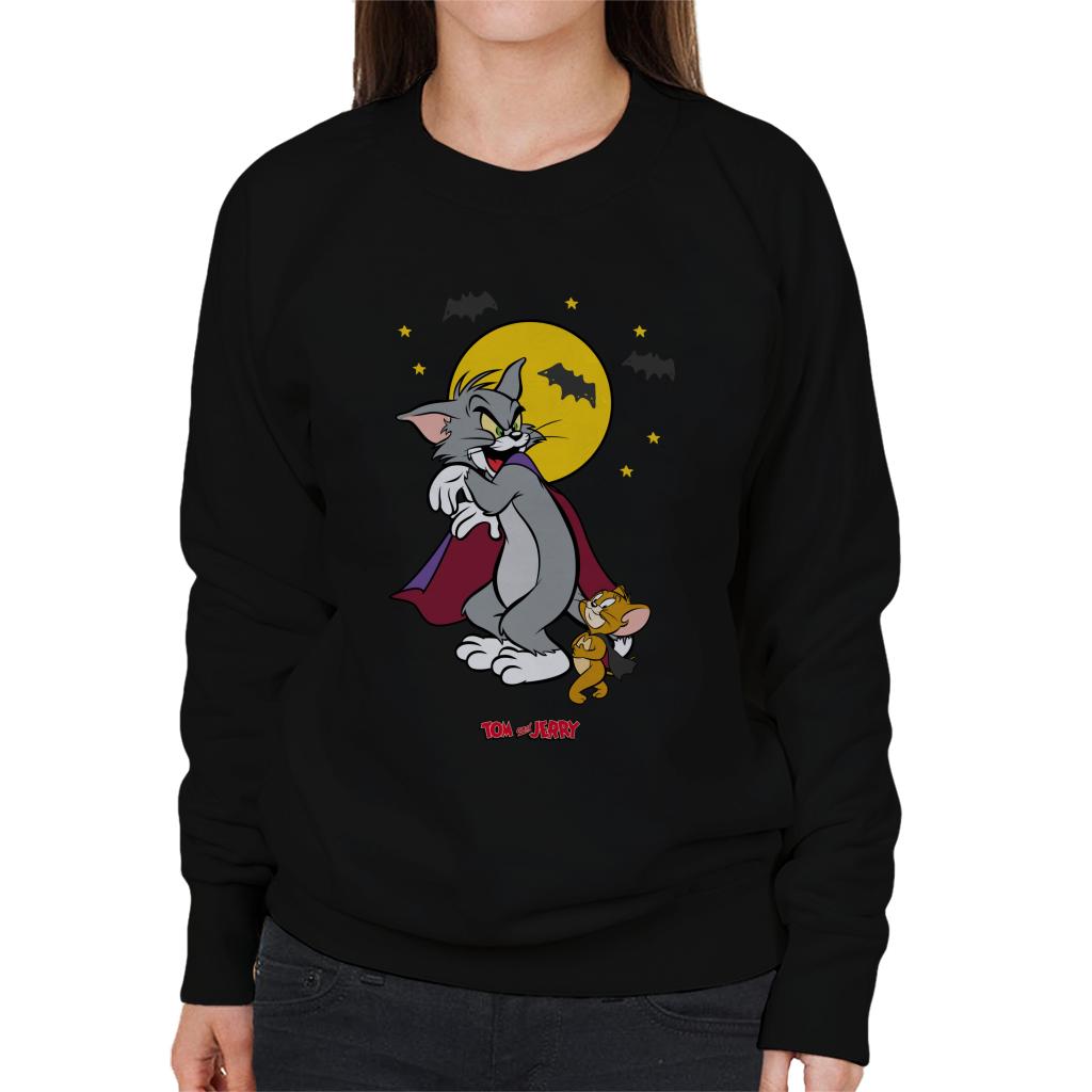 Tom and Jerry Halloween Vampires Women's Sweatshirt-ALL + EVERY