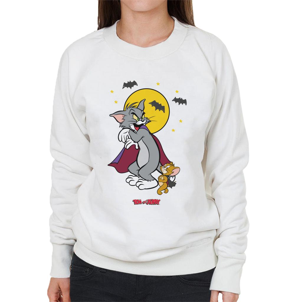 Tom and Jerry Halloween Vampires Women's Sweatshirt-ALL + EVERY