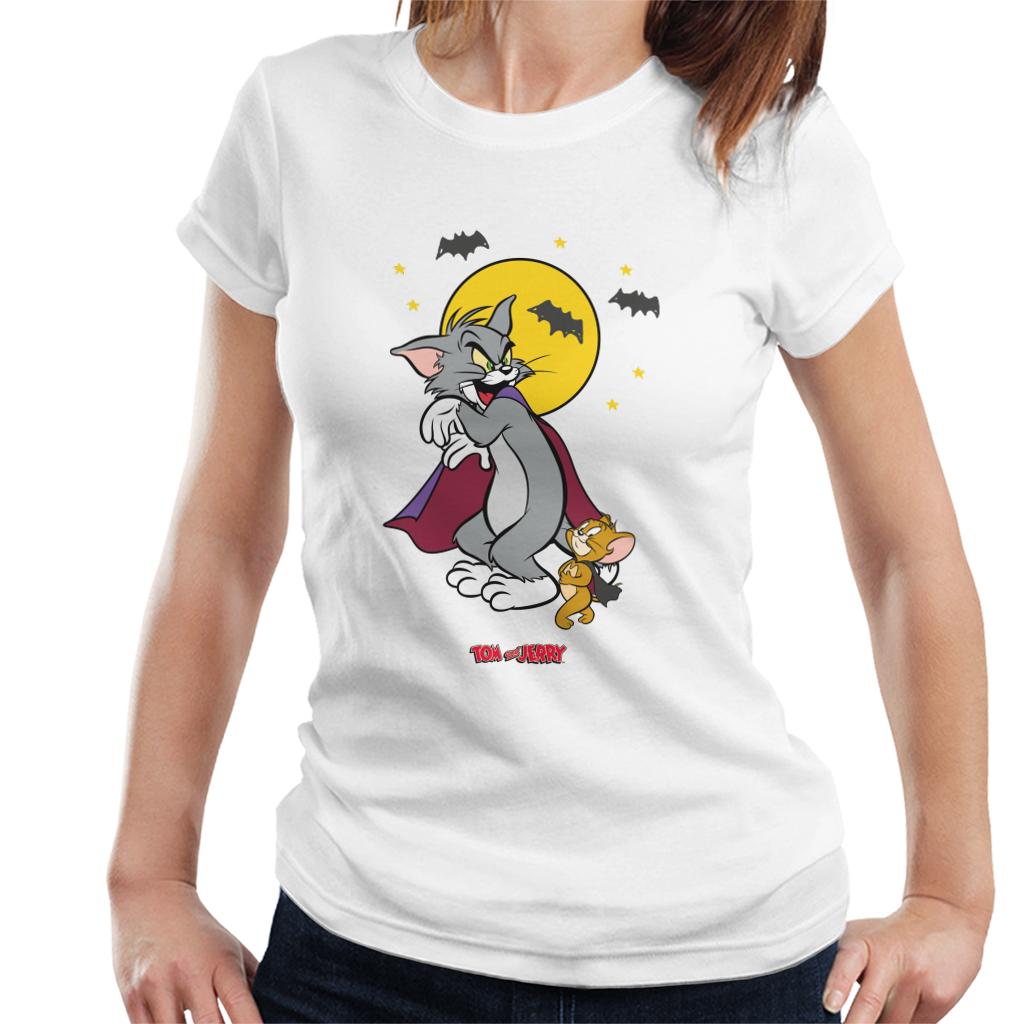 Tom and Jerry Halloween Vampires Women's T-Shirt-ALL + EVERY