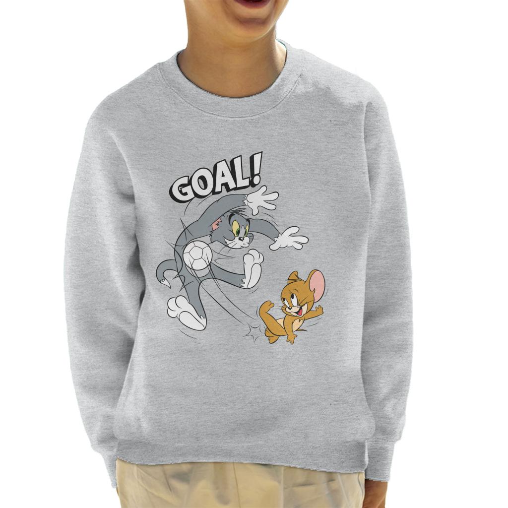 Tom and Jerry Football Goal Kid's Sweatshirt-ALL + EVERY