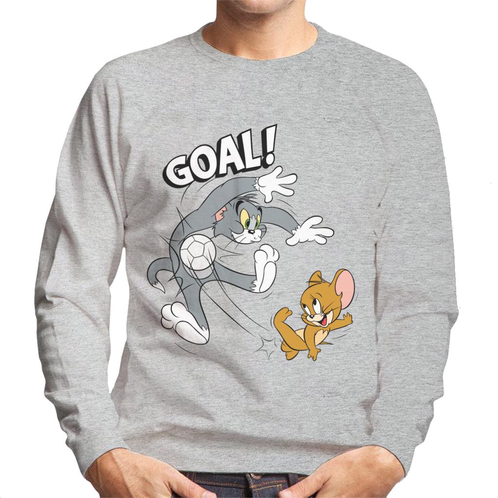 Tom and Jerry Football Goal Men's Sweatshirt-ALL + EVERY