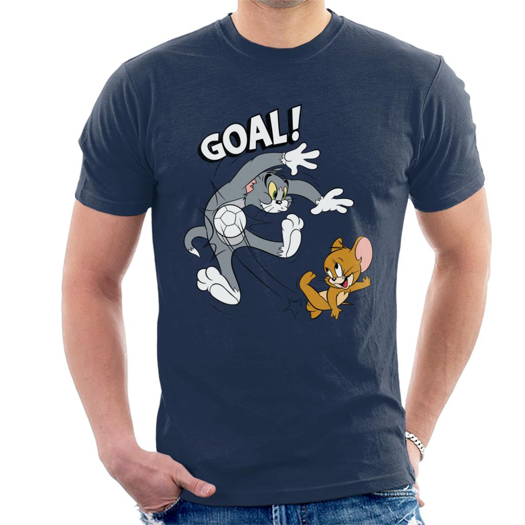 Tom and Jerry Football Goal Men's T-Shirt-ALL + EVERY