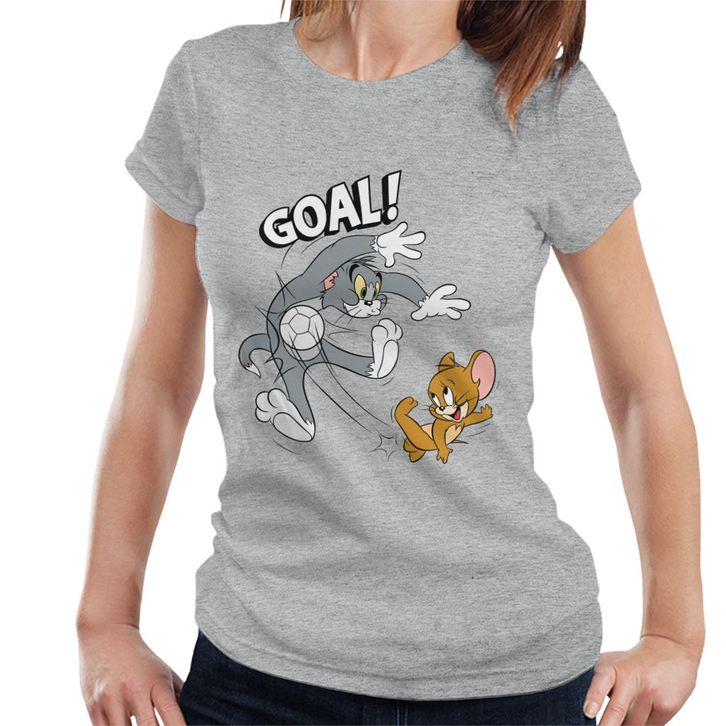 Tom and Jerry Football Goal Women's T-Shirt-ALL + EVERY