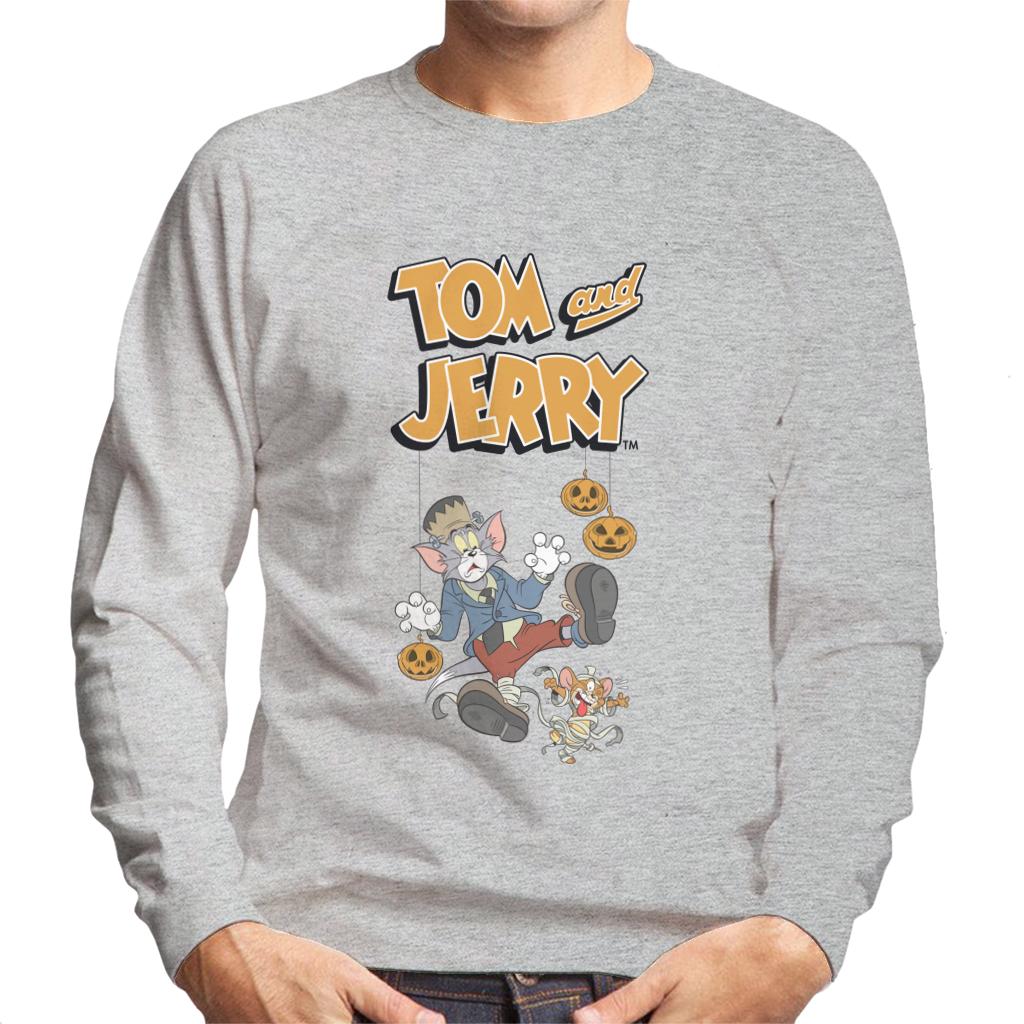 Tom and Jerry Halloween Mummified Men's Sweatshirt-ALL + EVERY