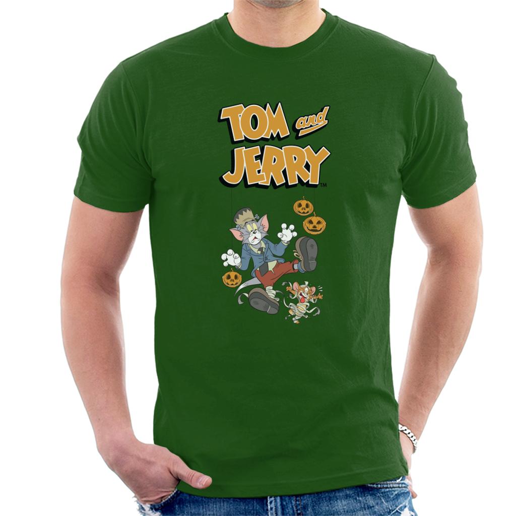 Tom and Jerry Halloween Mummified Men's T-Shirt-ALL + EVERY