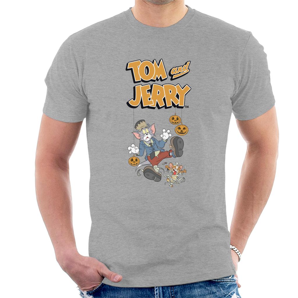 Tom and Jerry Halloween Mummified Men's T-Shirt-ALL + EVERY