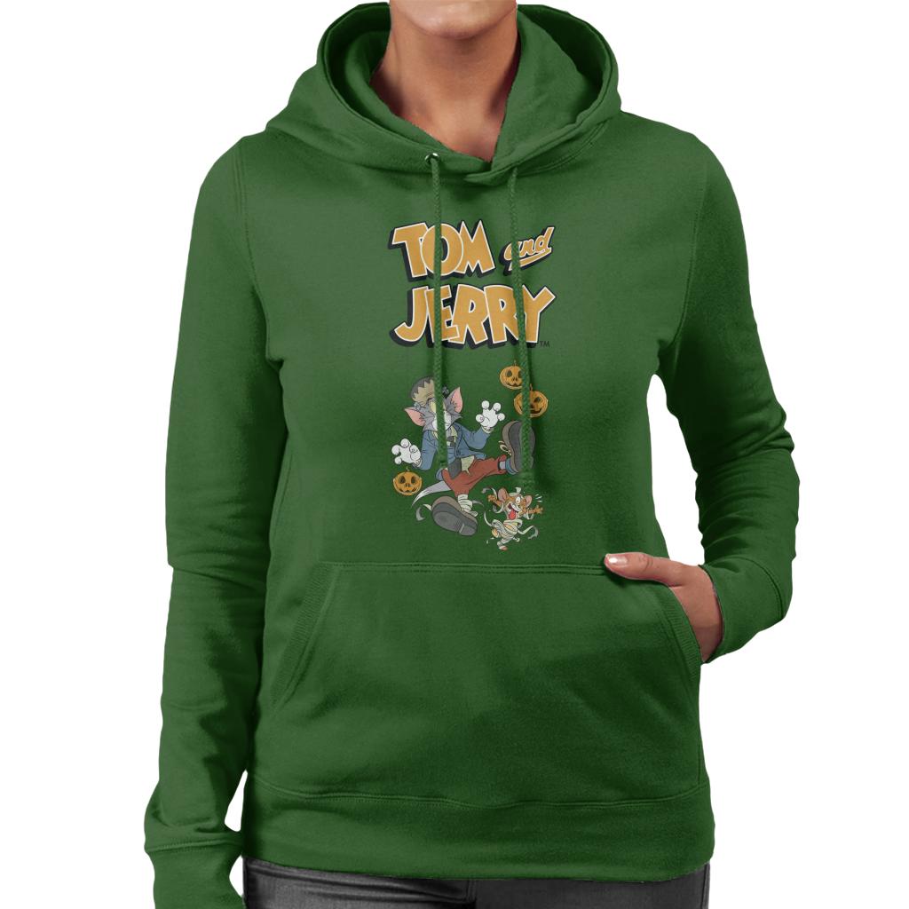 Tom and Jerry Halloween Mummified Women's Hooded Sweatshirt-ALL + EVERY