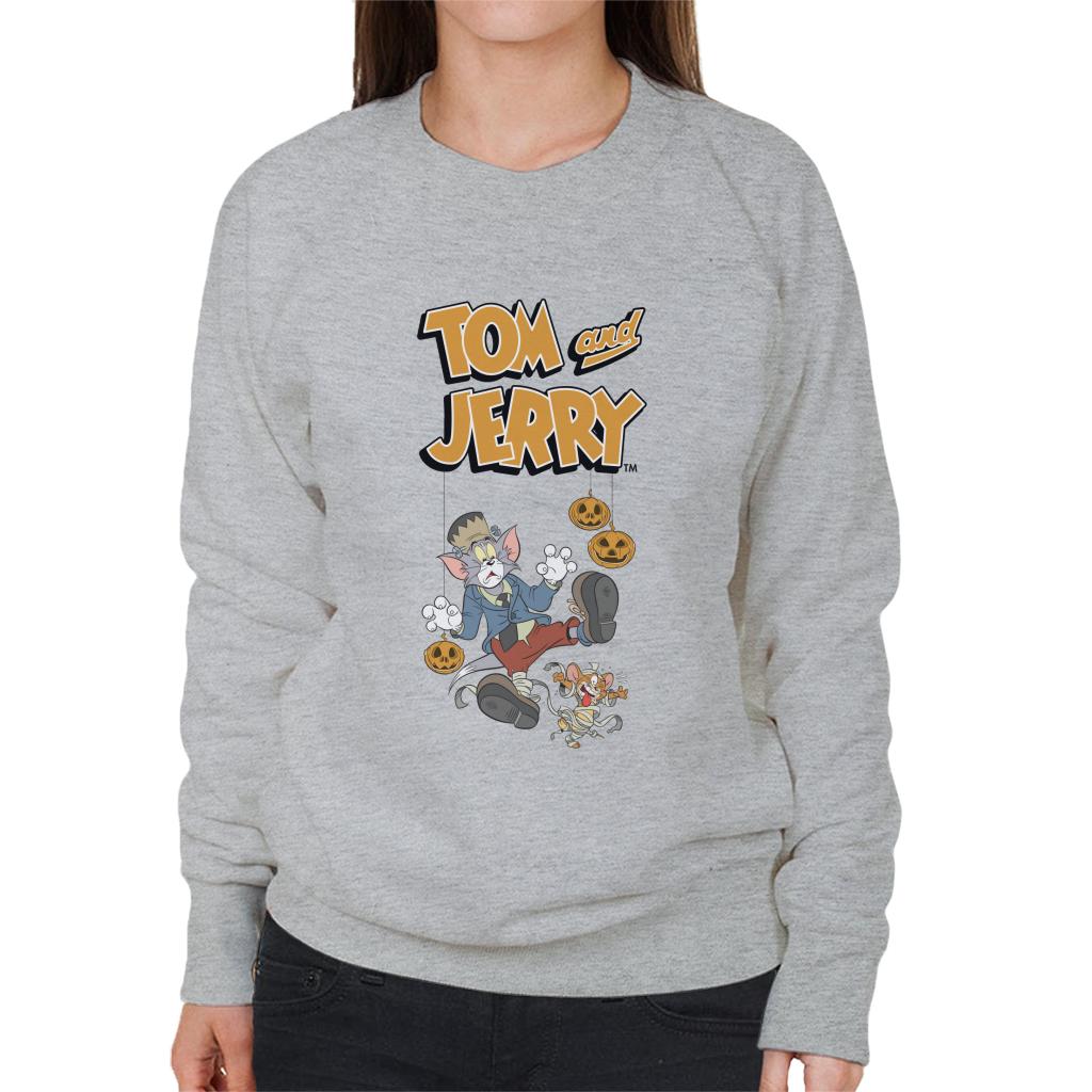 Tom and Jerry Halloween Mummified Women's Sweatshirt-ALL + EVERY