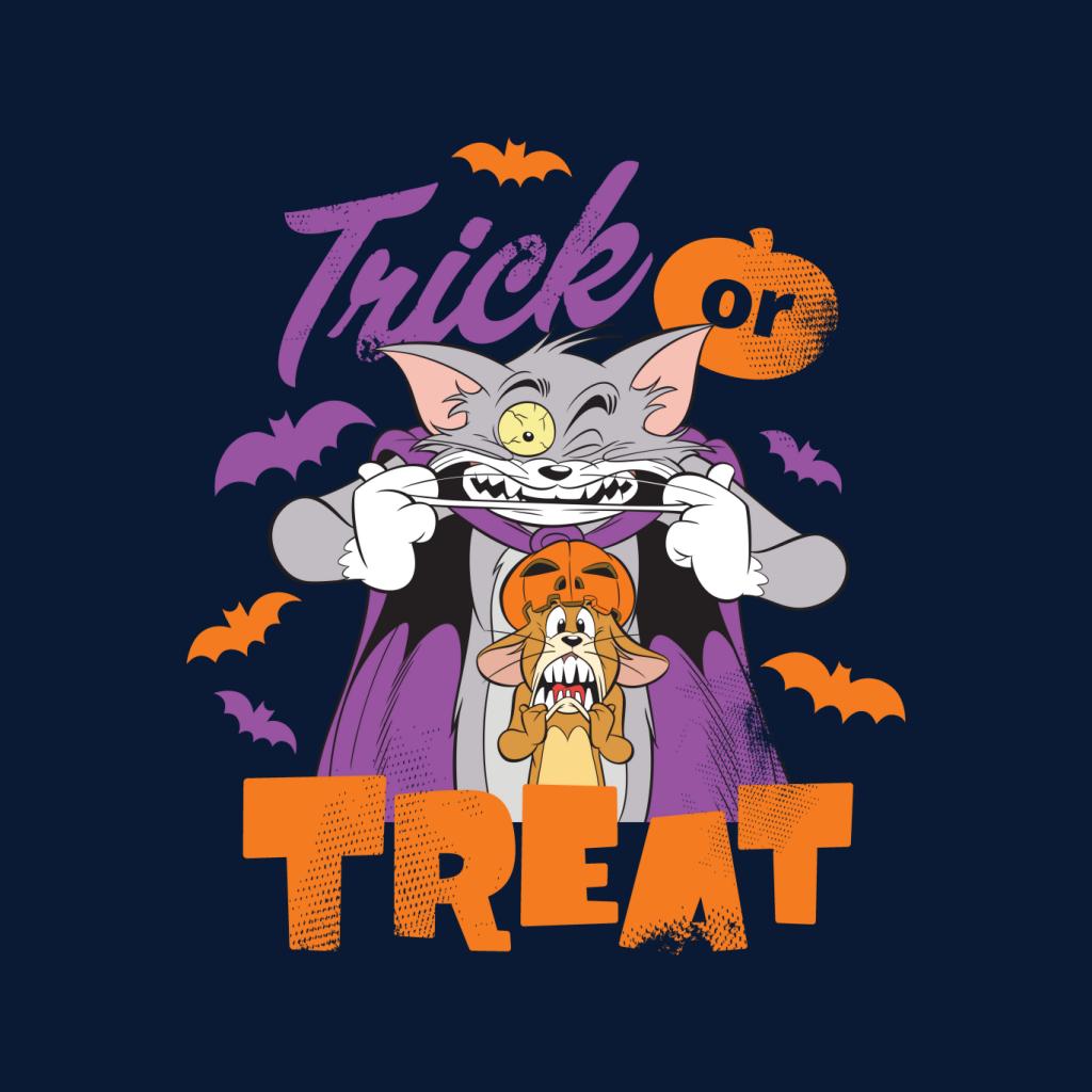 Tom and Jerry Halloween Trick Or Treat Scary Face Women's T-Shirt-ALL + EVERY