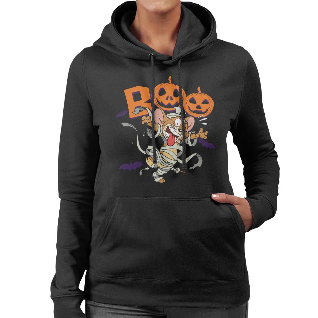 Tom and Jerry Halloween Boo Women's Hooded Sweatshirt-ALL + EVERY