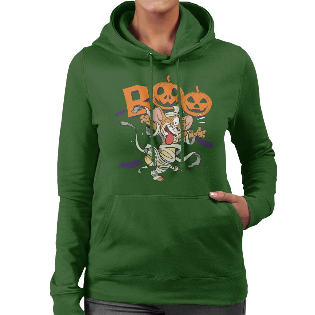 Tom and Jerry Halloween Boo Women's Hooded Sweatshirt-ALL + EVERY