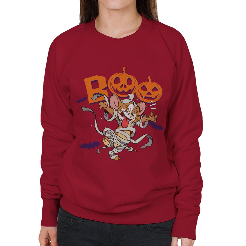 Tom and Jerry Halloween Boo Women's Sweatshirt-ALL + EVERY