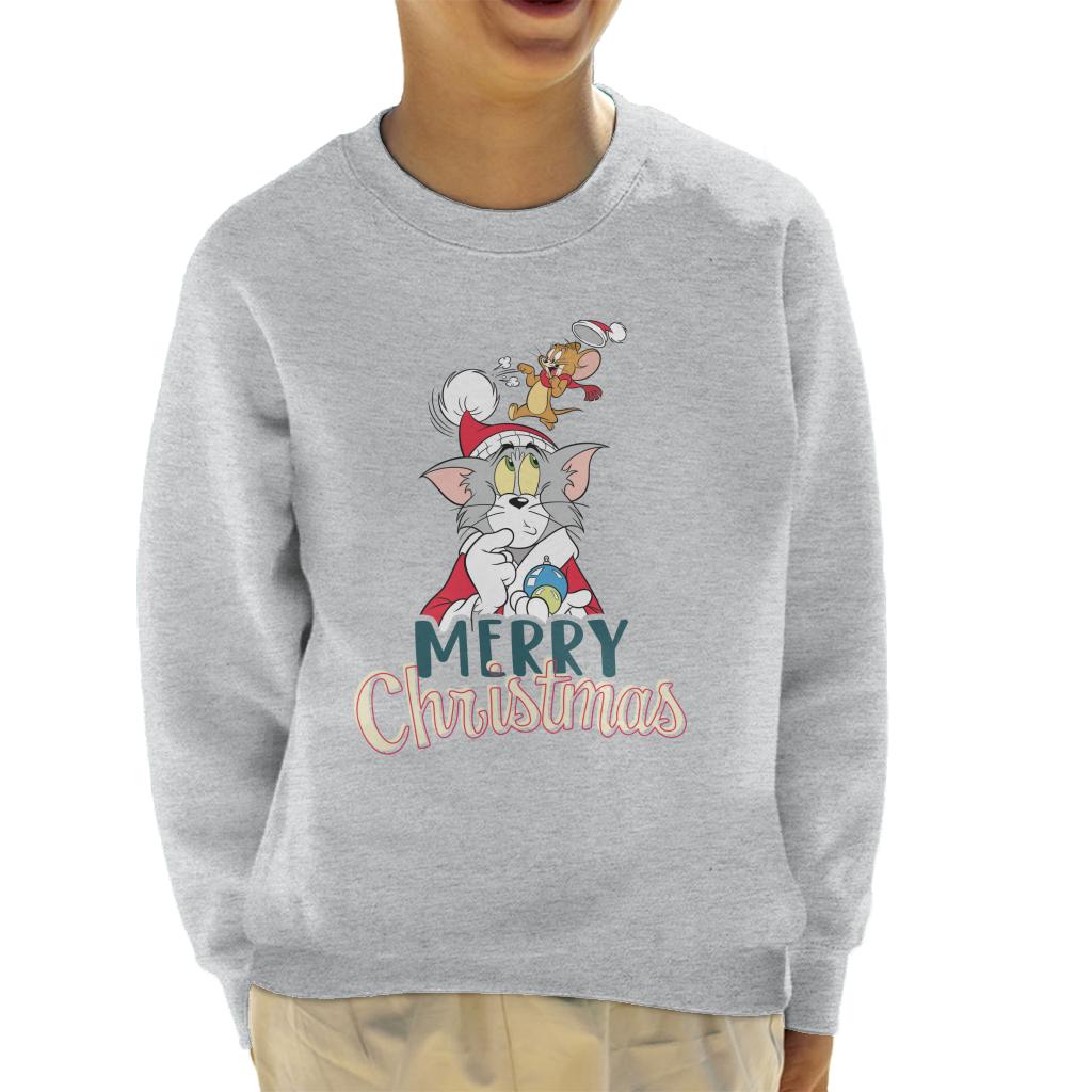 Tom and Jerry Christmas Merry Xmas Kid's Sweatshirt-ALL + EVERY