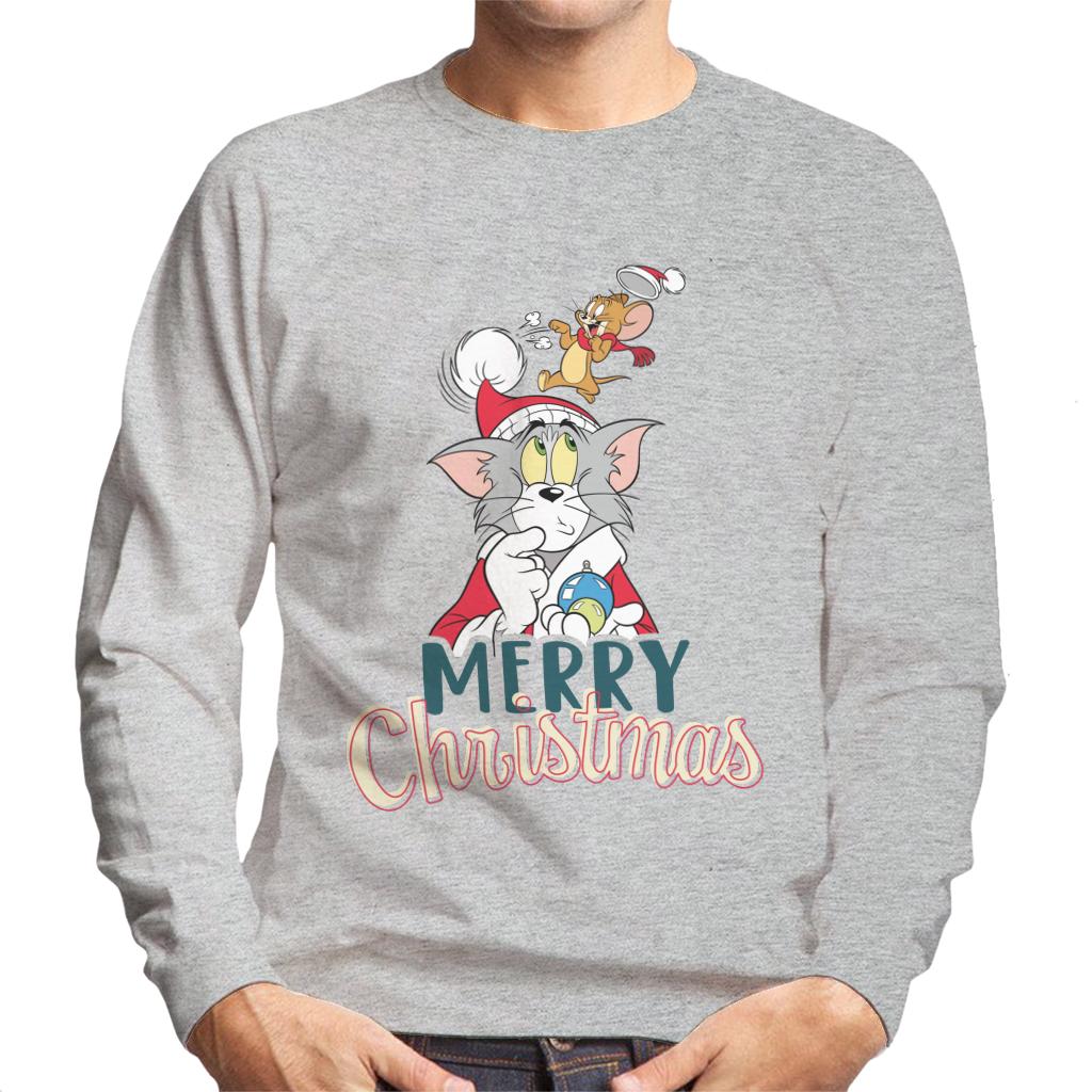 Tom and Jerry Christmas Merry Xmas Men's Sweatshirt-ALL + EVERY