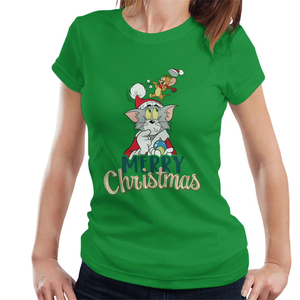 Tom and Jerry Christmas Merry Xmas Women's T-Shirt-ALL + EVERY