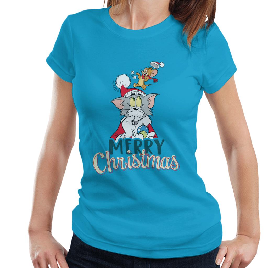 Tom and Jerry Christmas Merry Xmas Women's T-Shirt-ALL + EVERY