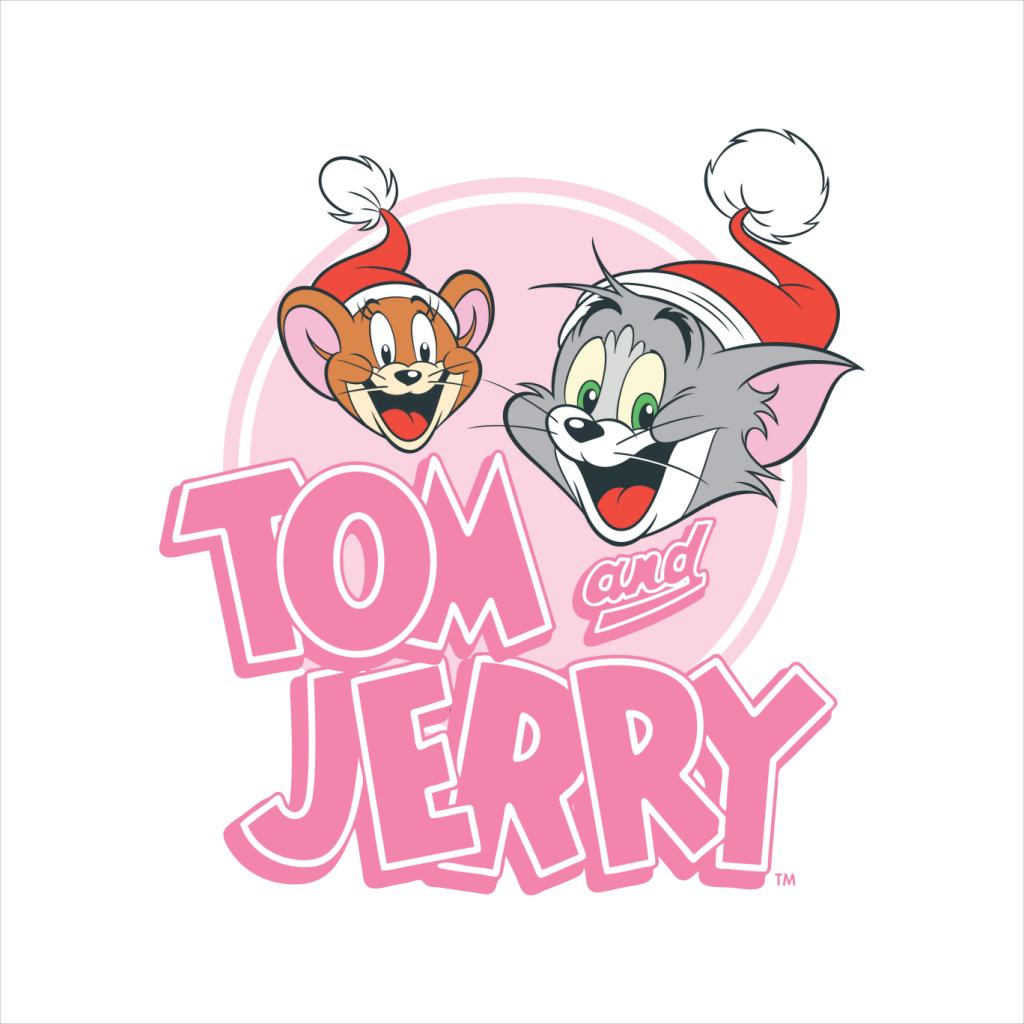 Tom and Jerry Christmas Wearing Festive Hats Kid's Hooded Sweatshirt-ALL + EVERY